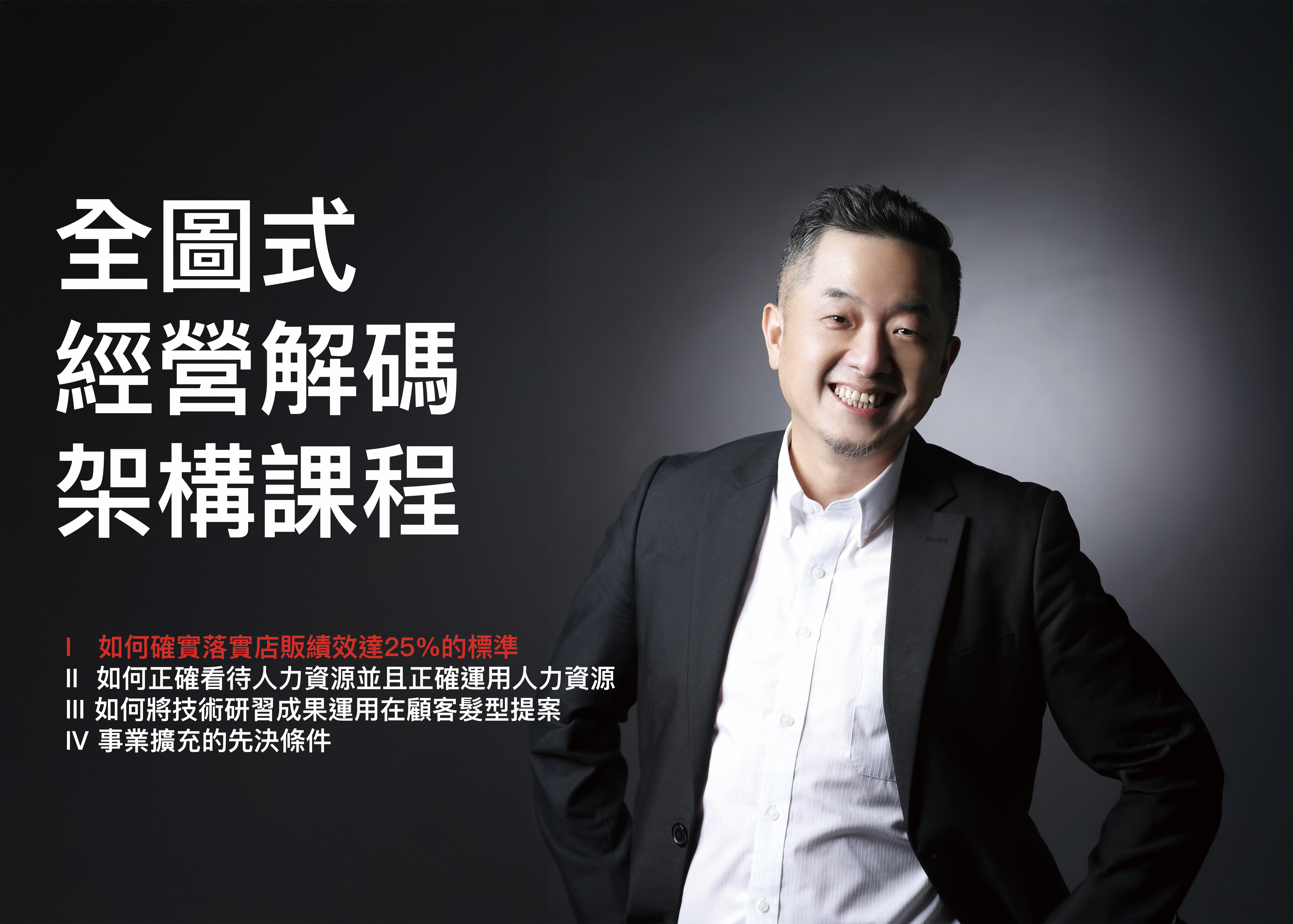 經營解碼全圖式架構課程－如何確實落實店販績效達25%的標準